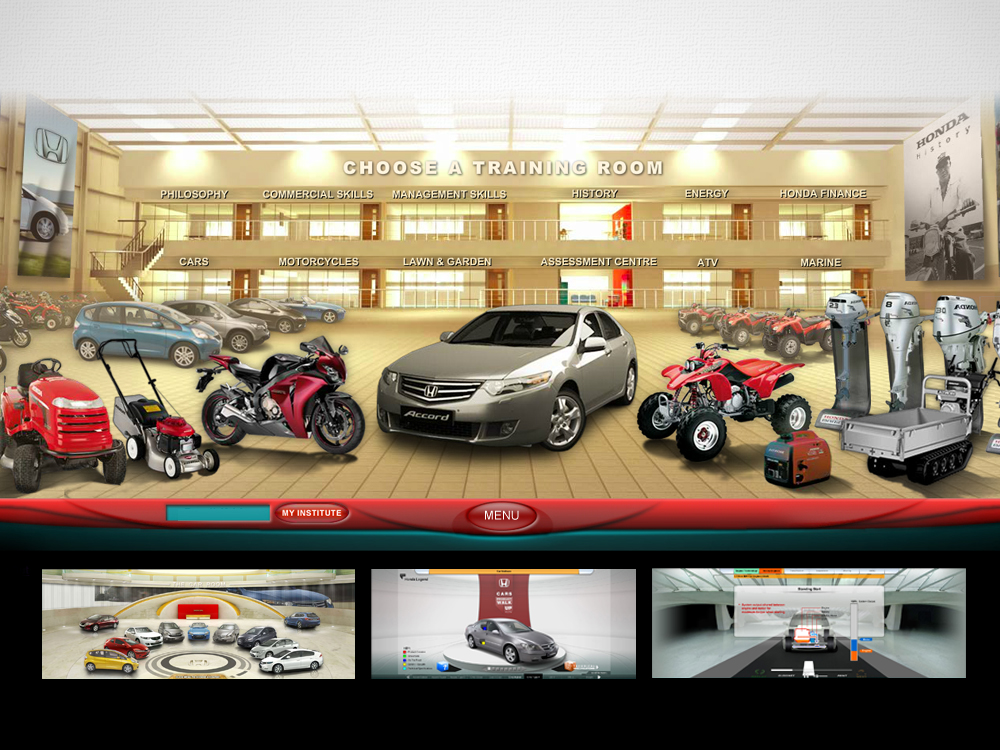 The Honda Virtual Institute with bespoke rooms and moveable walls
